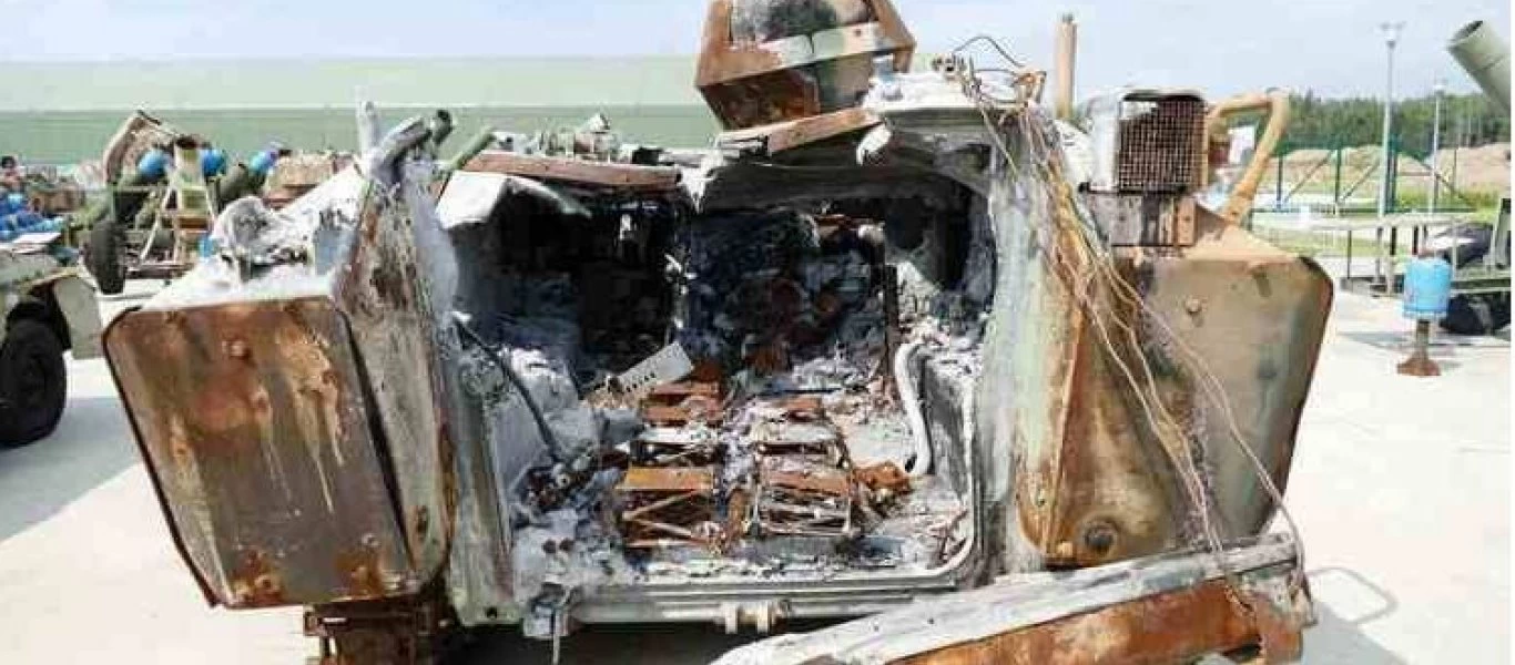 Τουρκικό ACV-15 «έλιωσε» από ρωσικό πύραυλο στην Συρία (φωτό)